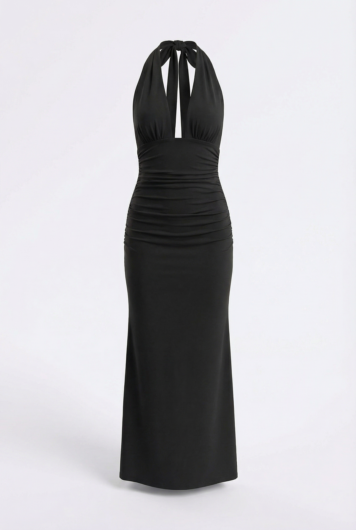 Nora - Halter Column Maxi Dress