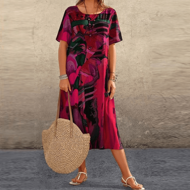 Elizabeth - Elegant Floral Dress