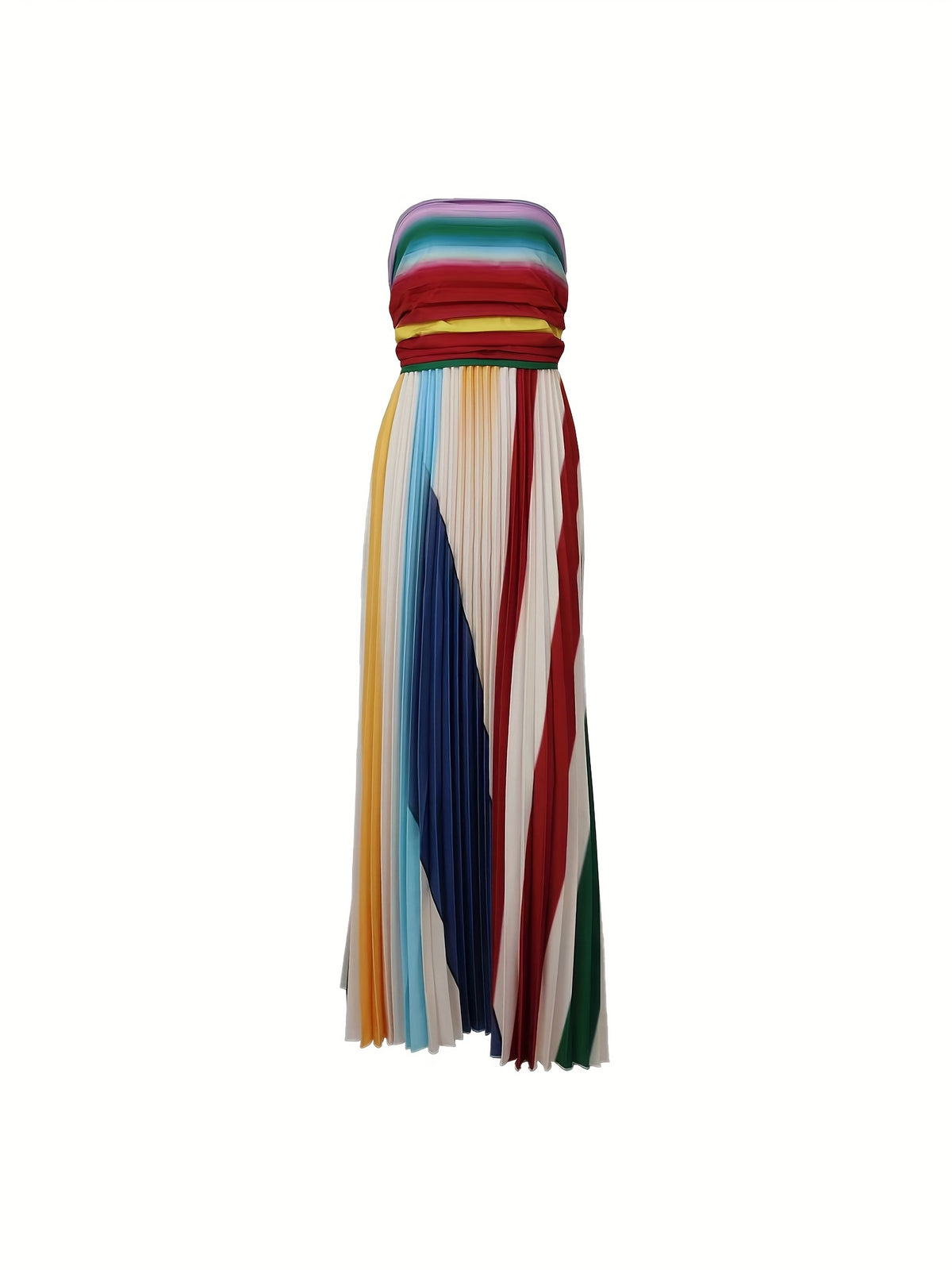 Ava - Striped Off-Shoulder Maxi Dress