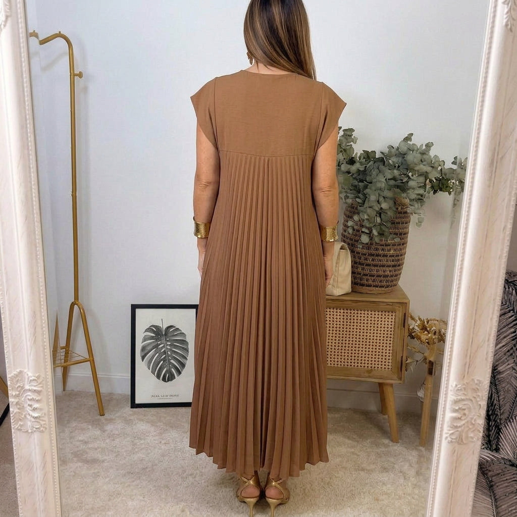 Celestine - Pleated Maxi Dress