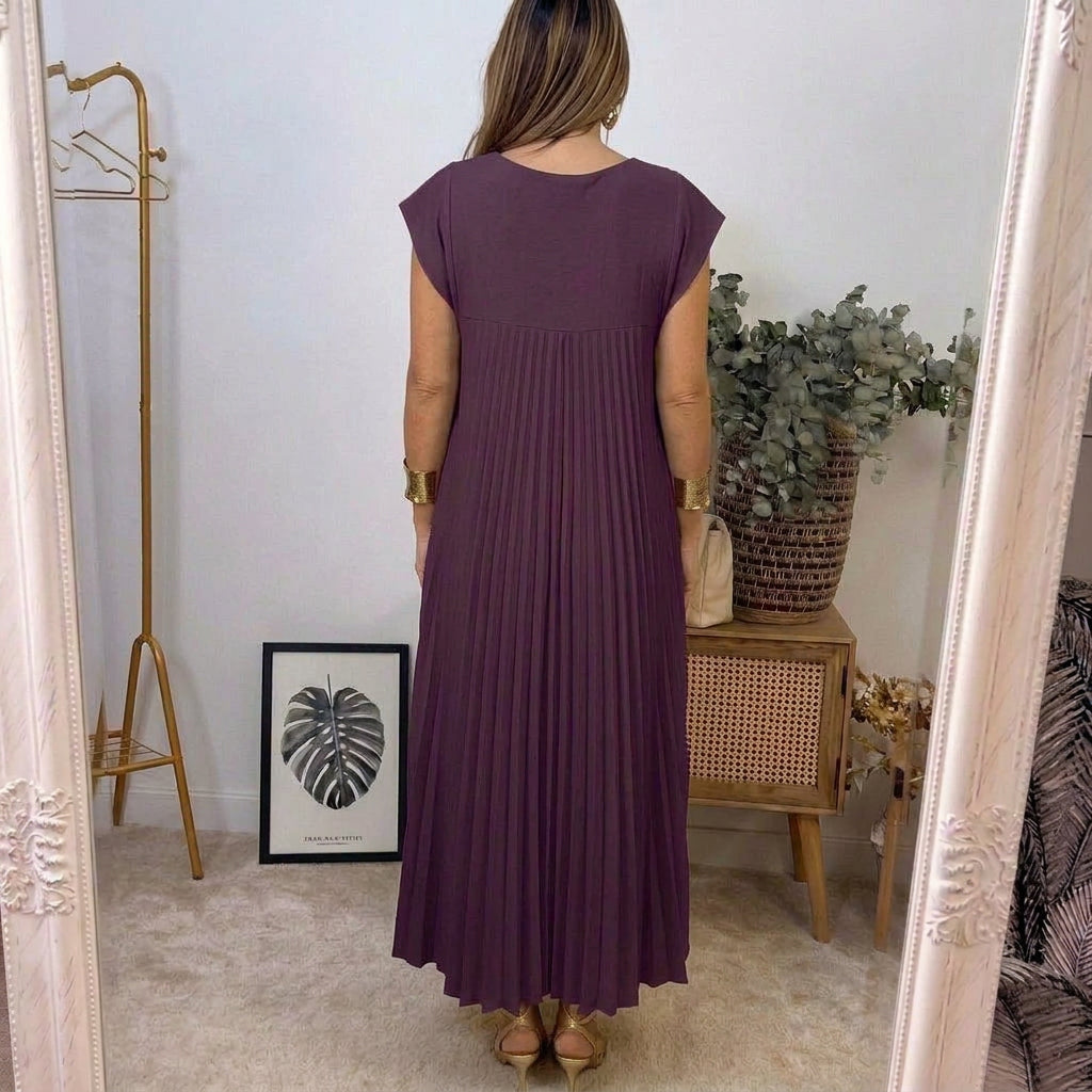 Celestine - Pleated Maxi Dress