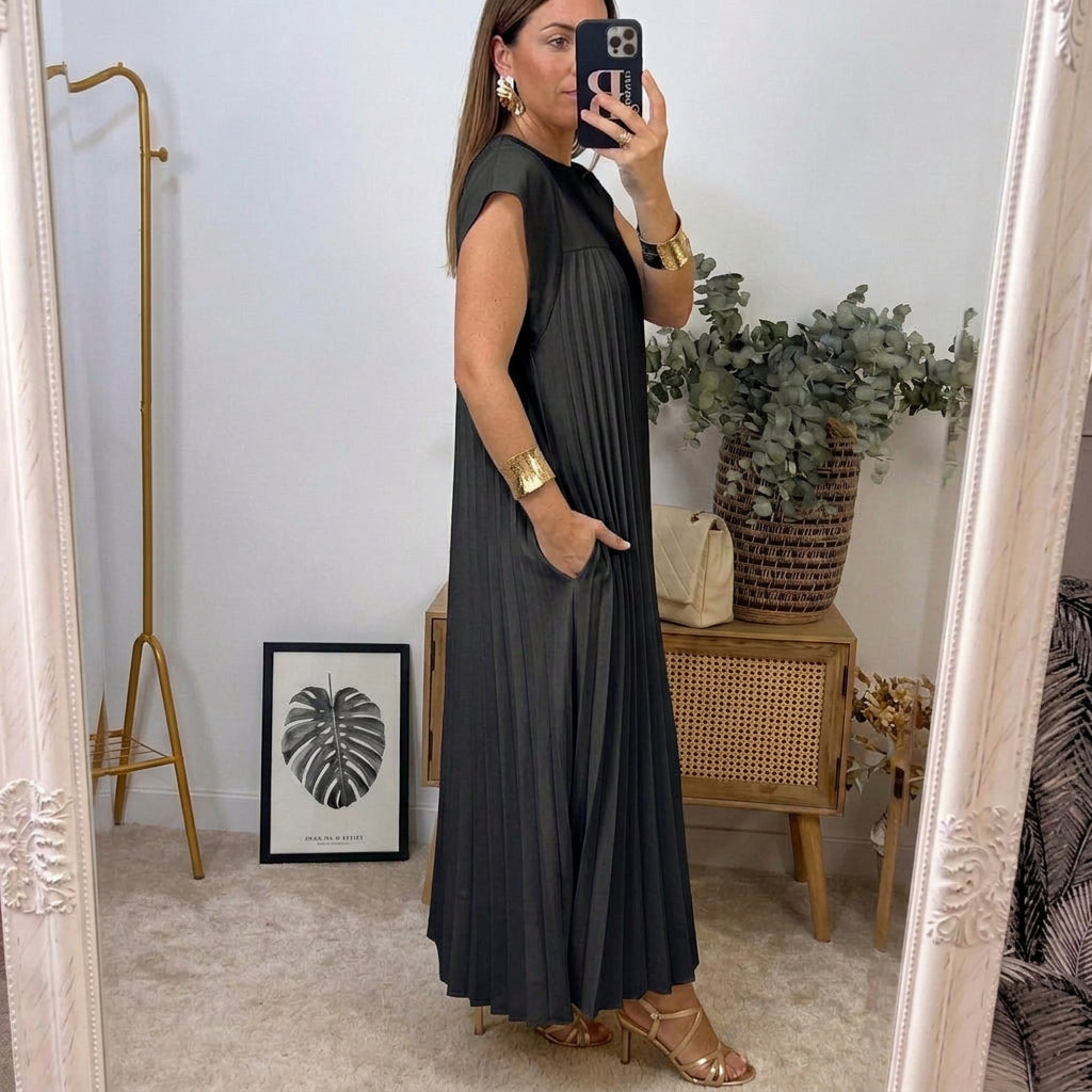 Celestine - Pleated Maxi Dress