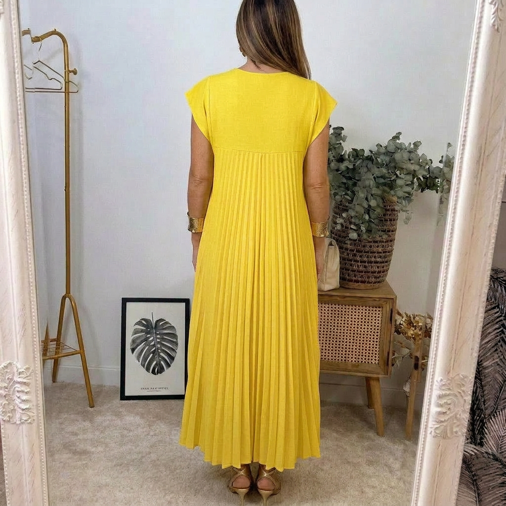 Celestine - Pleated Maxi Dress