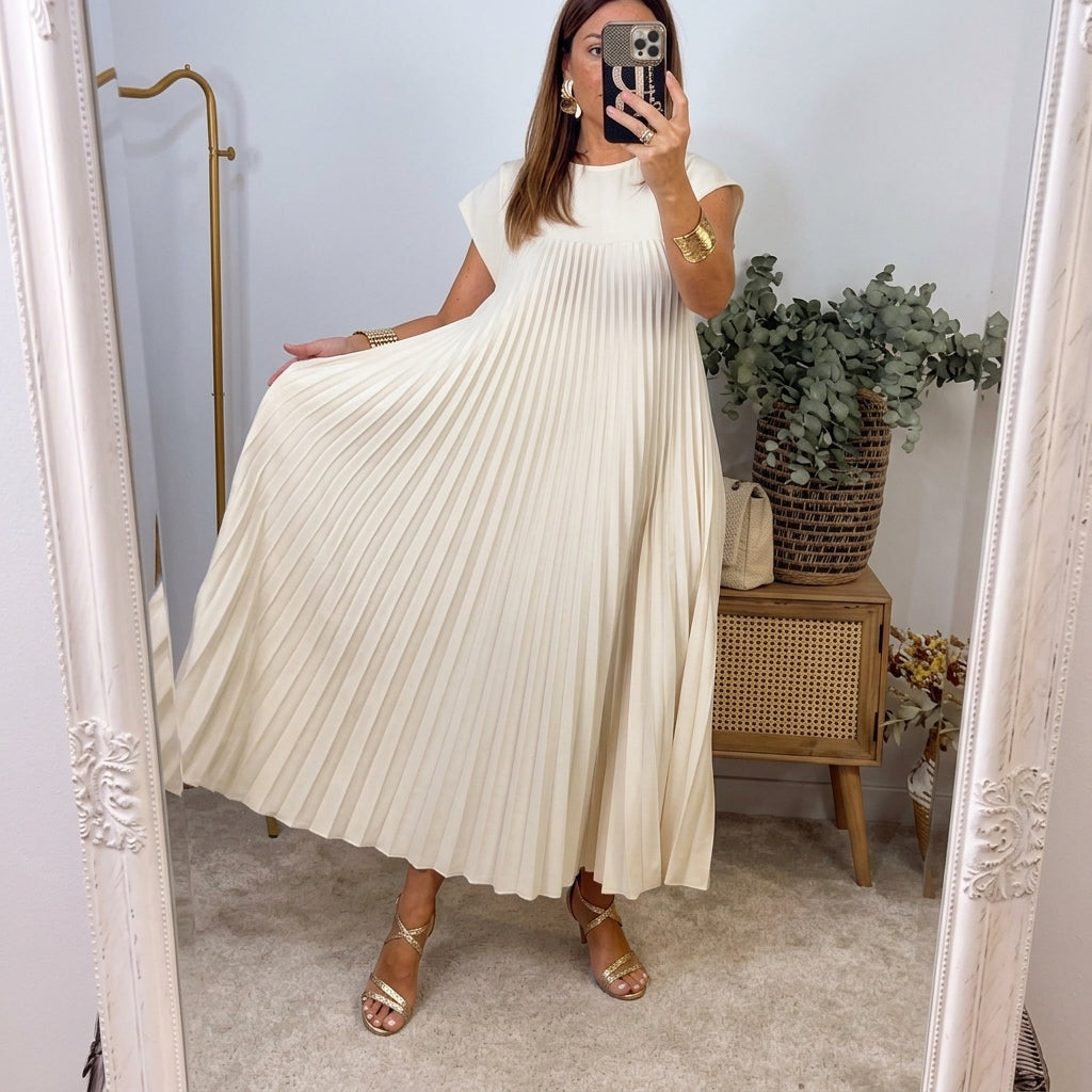 Celestine - Pleated Maxi Dress