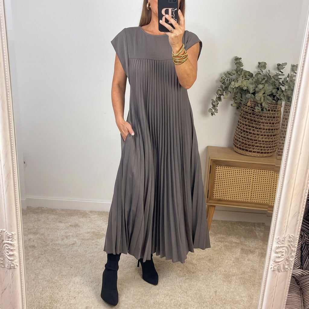 Celestine - Pleated Maxi Dress