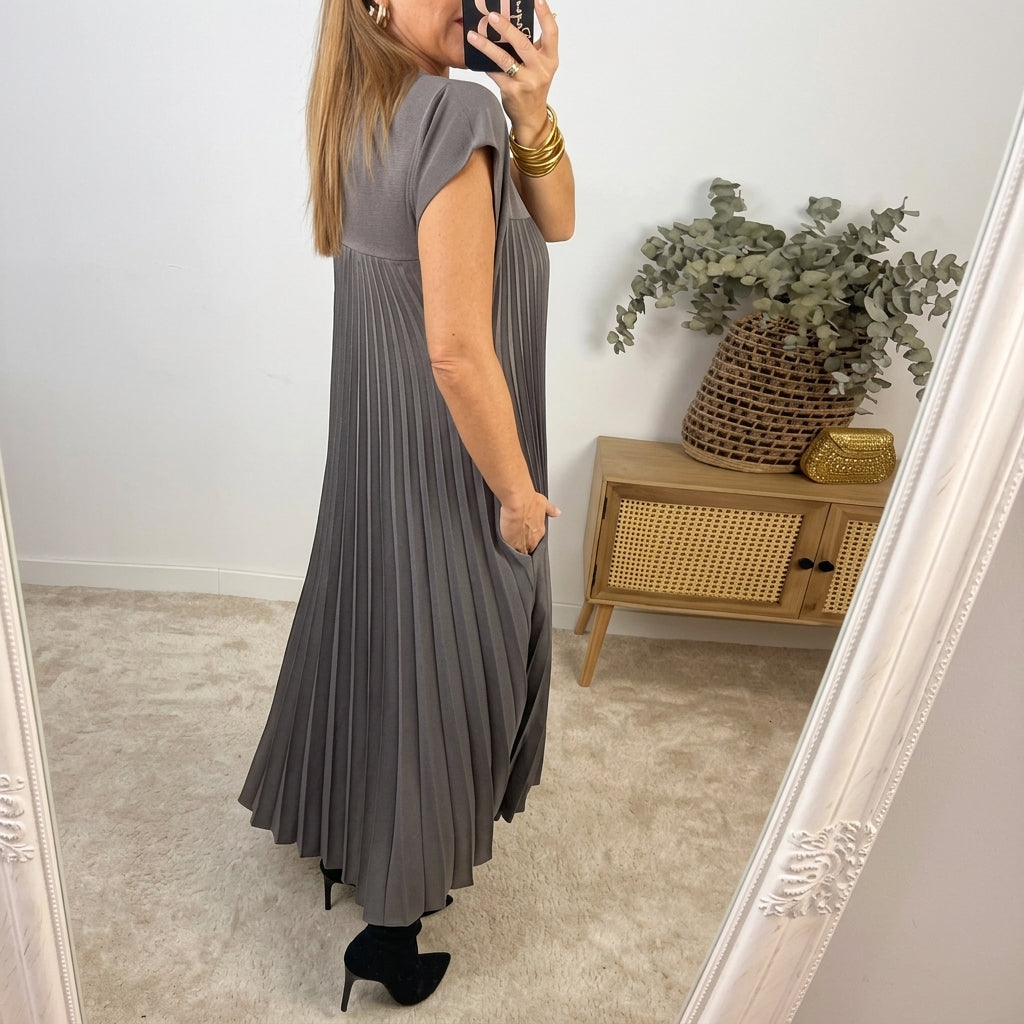 Celestine - Pleated Maxi Dress