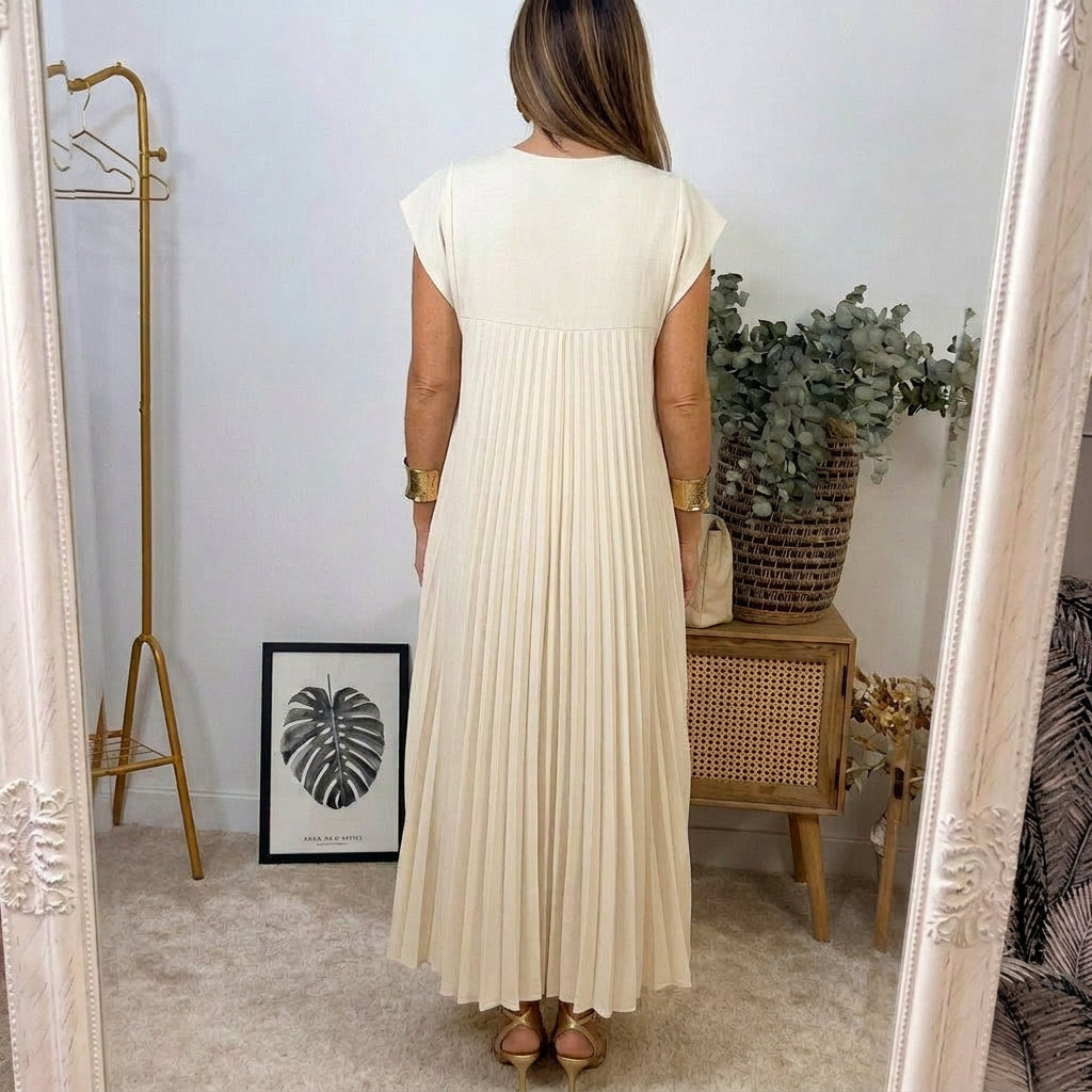 Celestine - Pleated Maxi Dress
