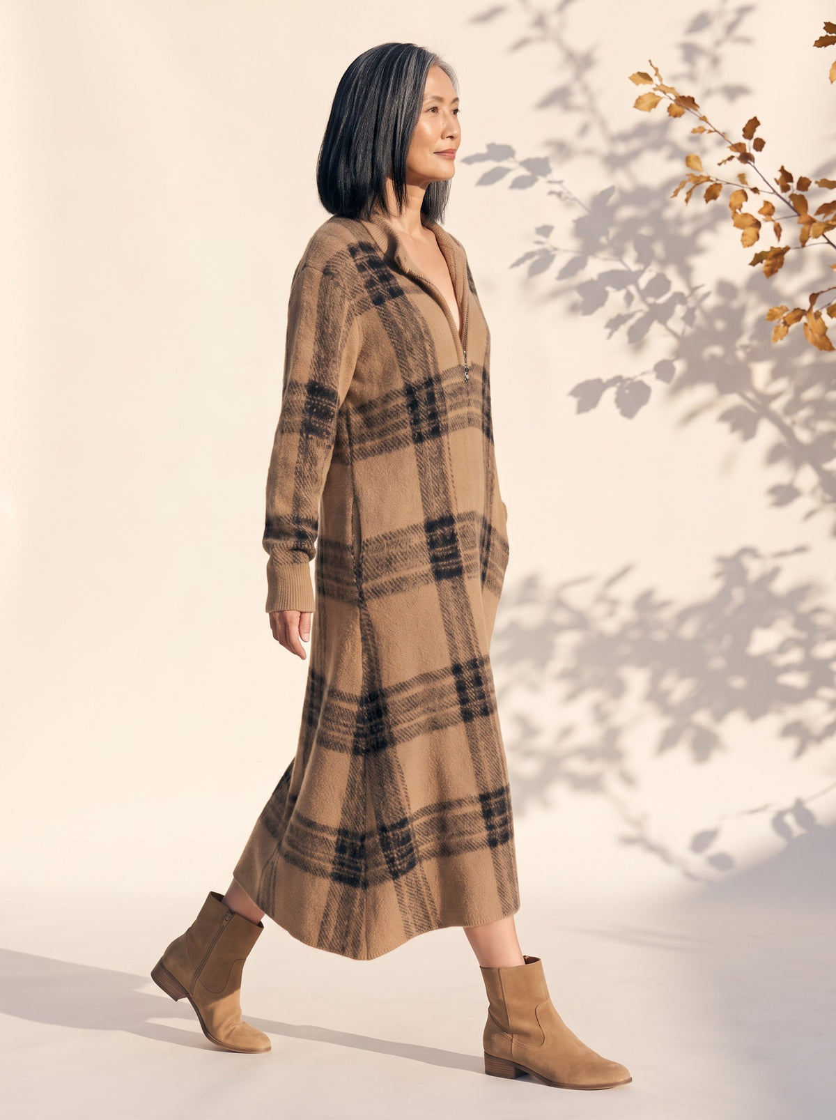 Georgette Midi Dress side view