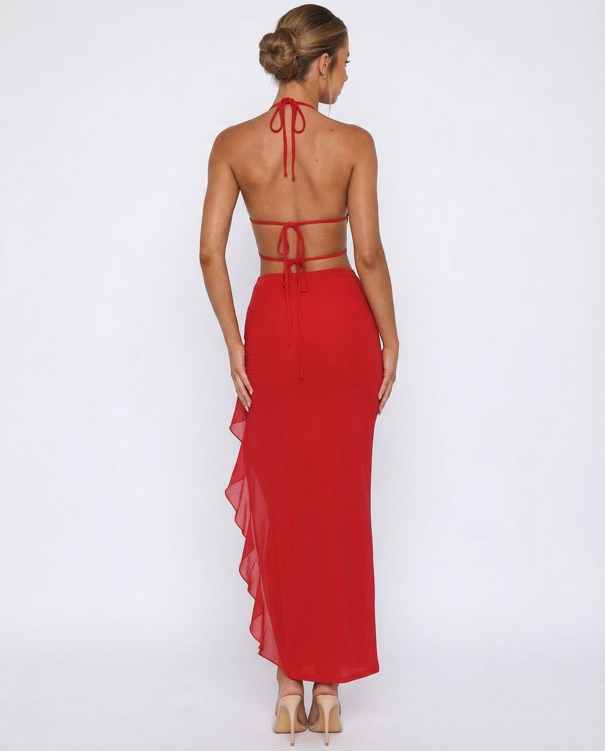 Allegra Maxi Dress - open back view