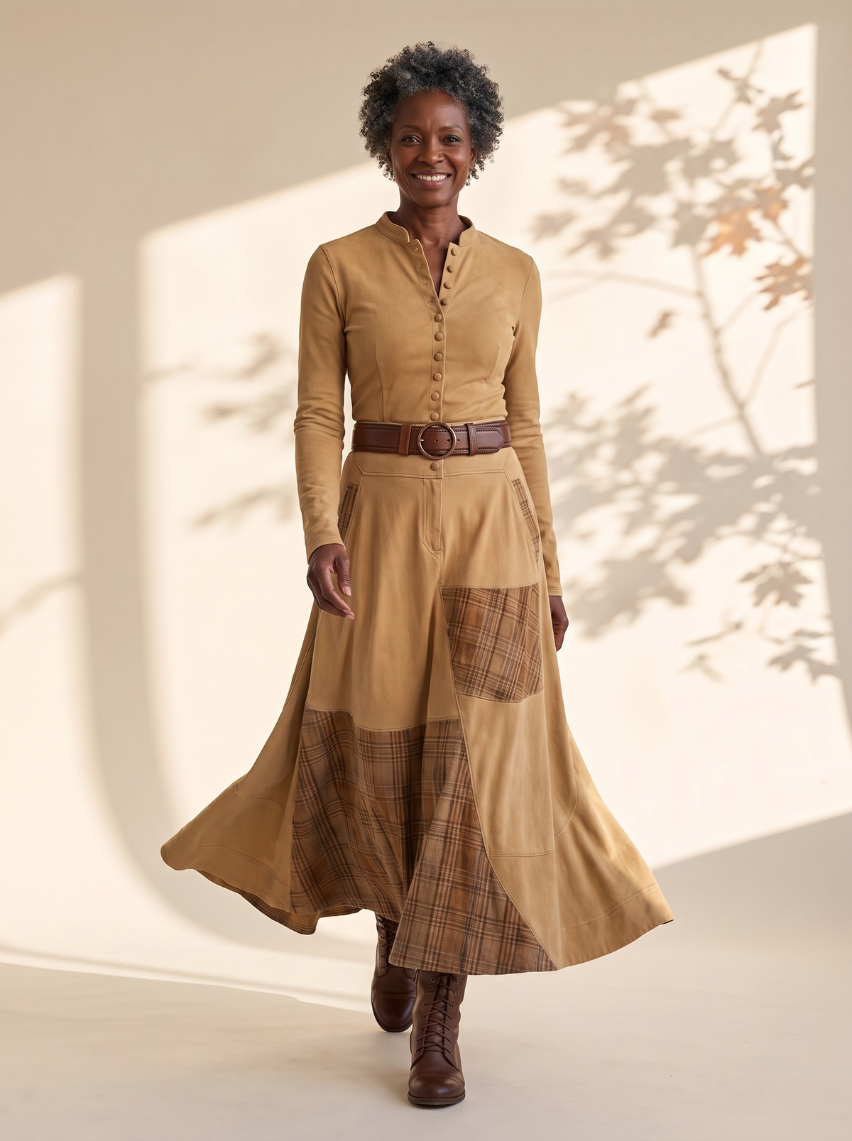Romilly Maxi Dress in Camel