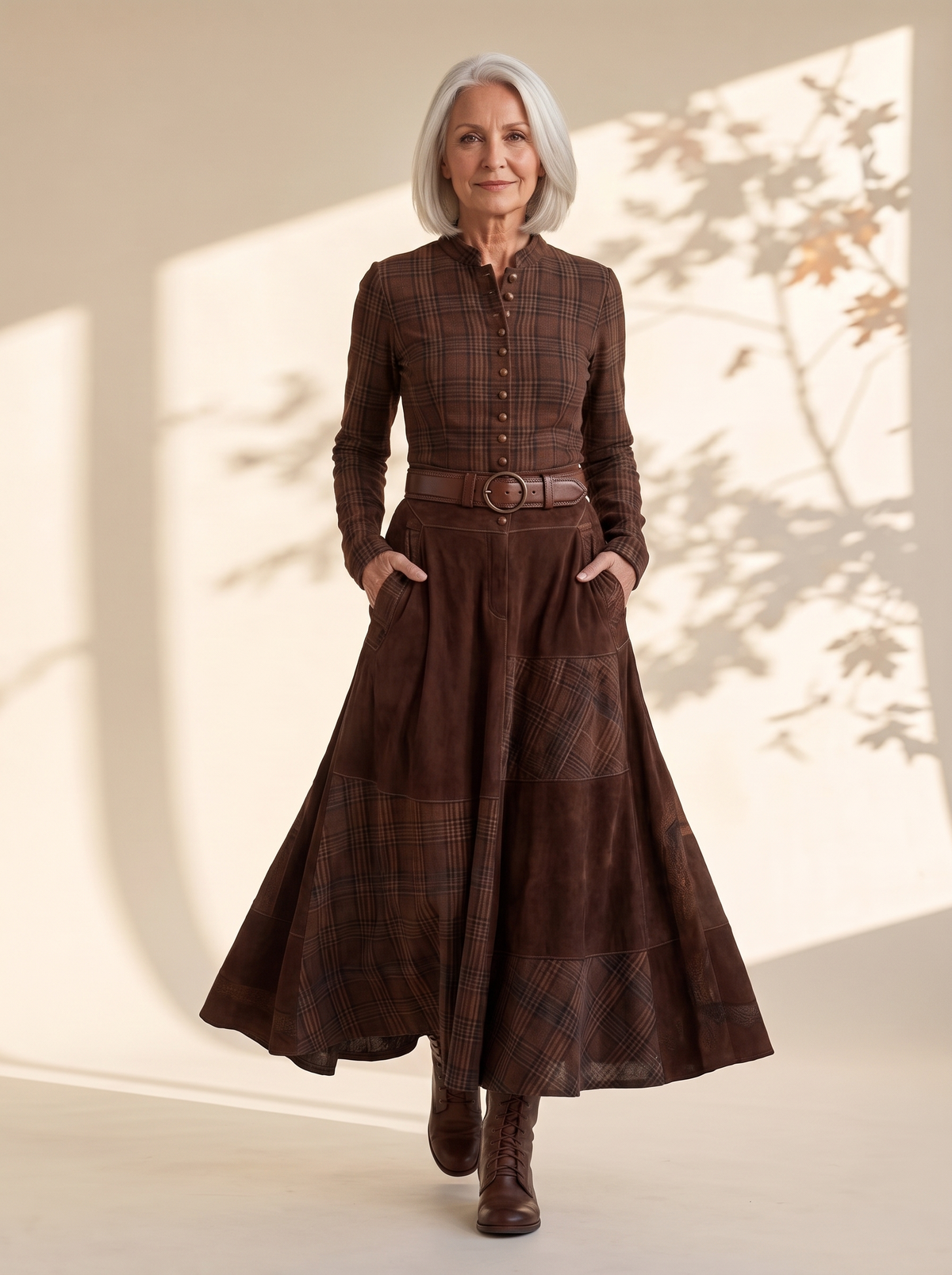 Romilly Maxi Dress in Brown