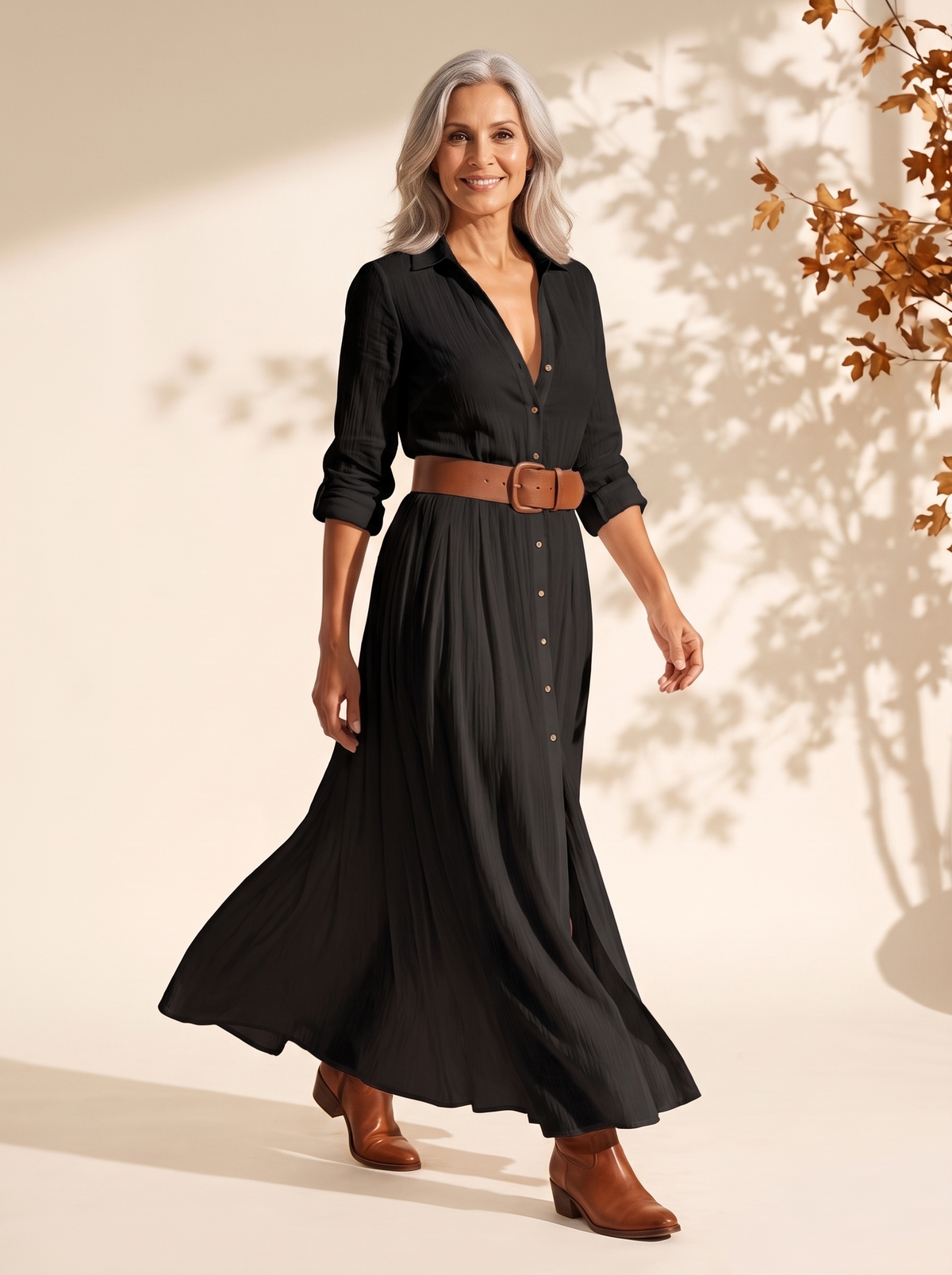 Ottoline Maxi Dress in Black