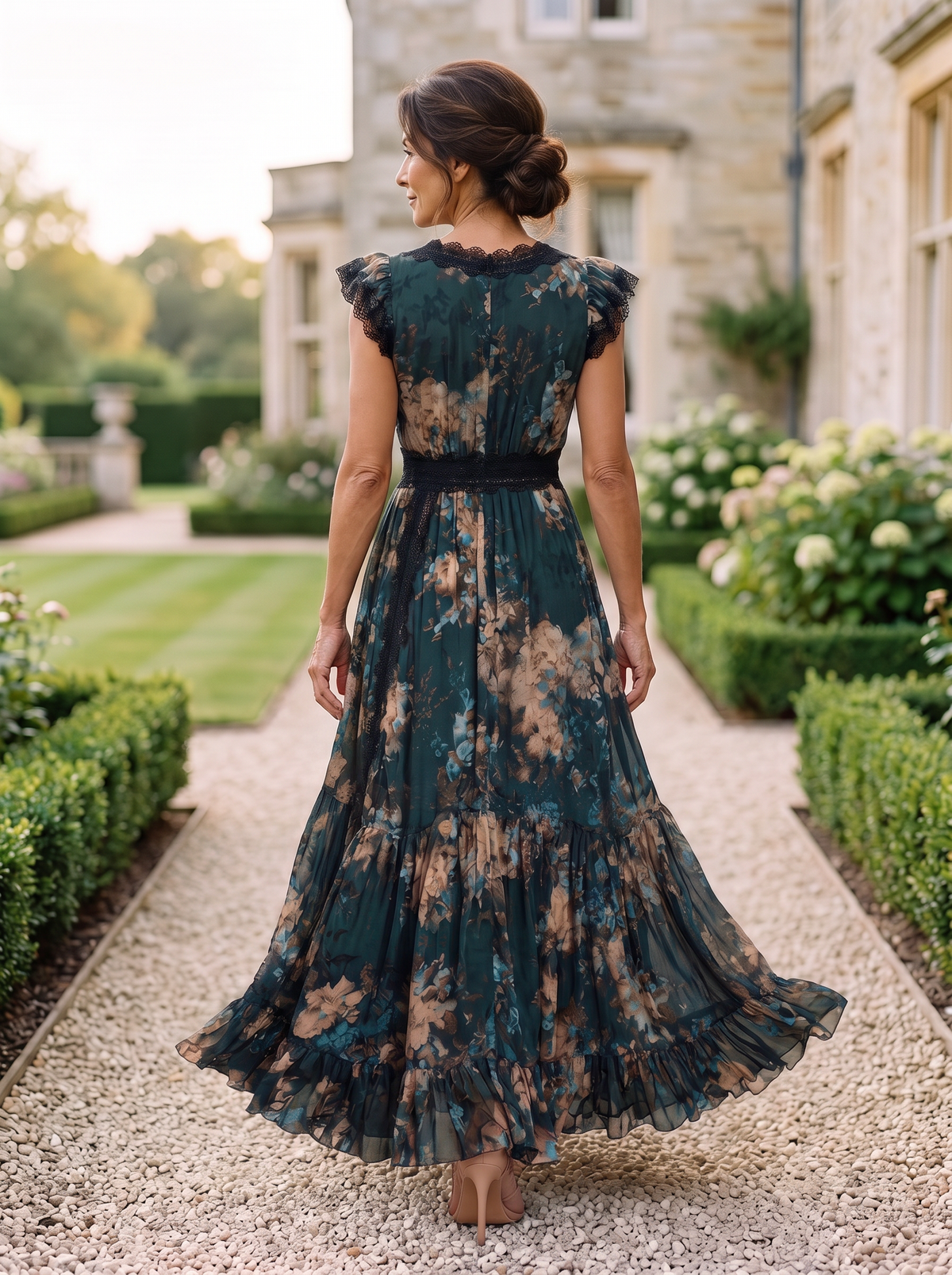 Anneliese Maxi Dress back view