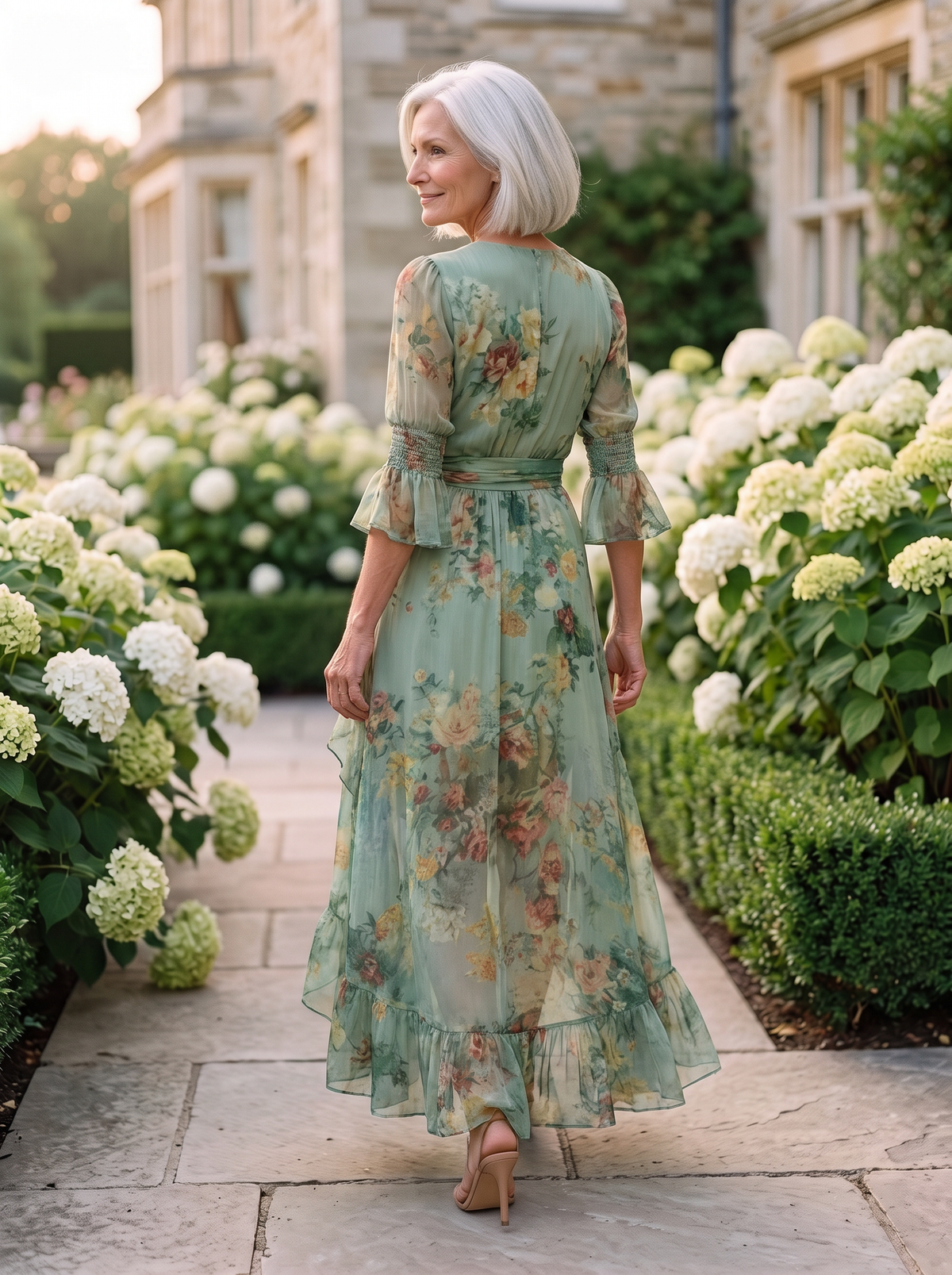 Clemence Maxi Dress back view