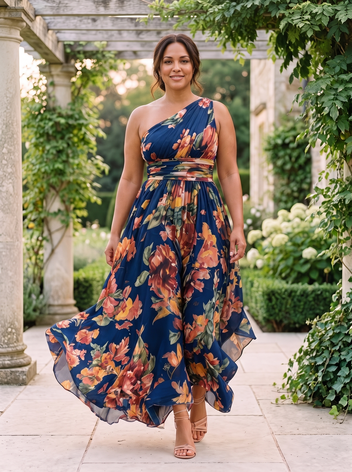 Ariane Maxi Dress in Navy
