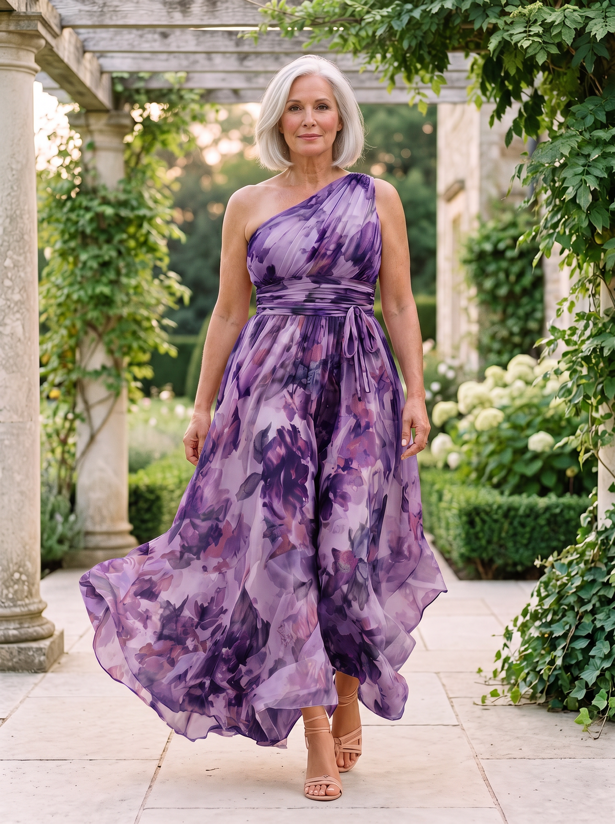 Ariane Maxi Dress in Violet