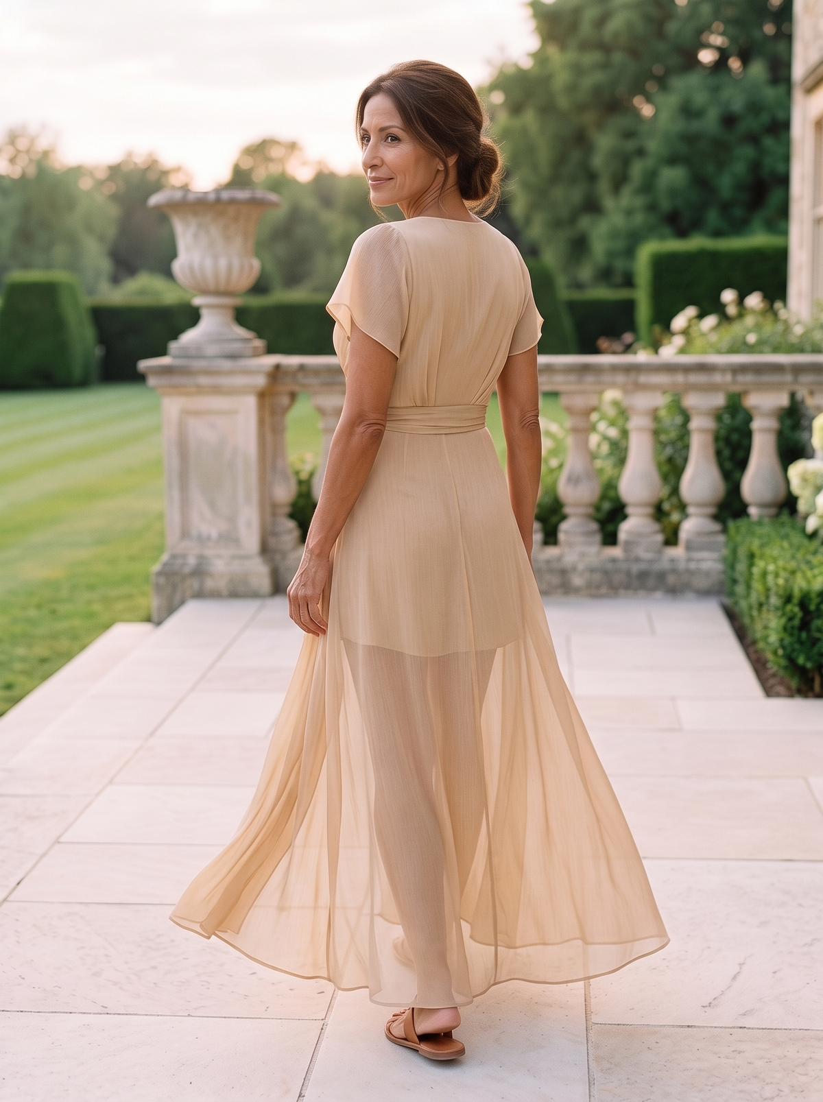 Sylvaine Maxi Dress back view