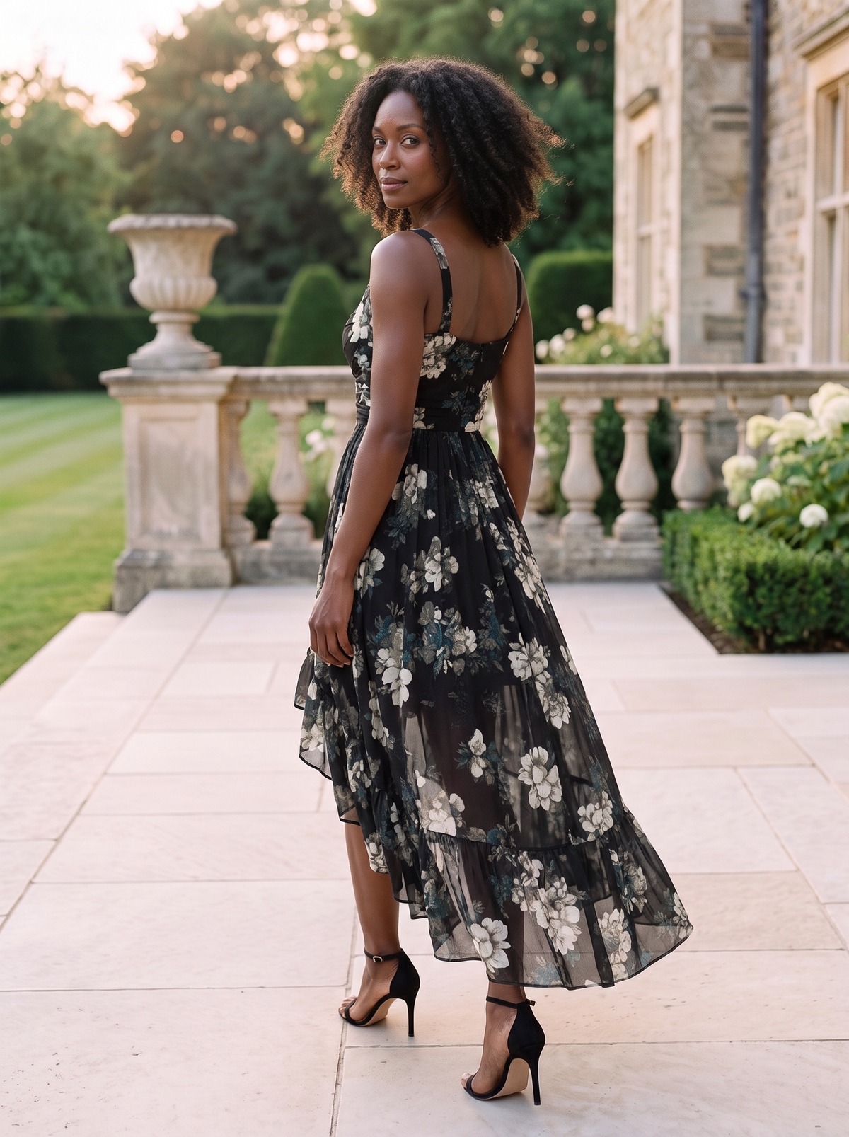 Micheline Midi Dress back view