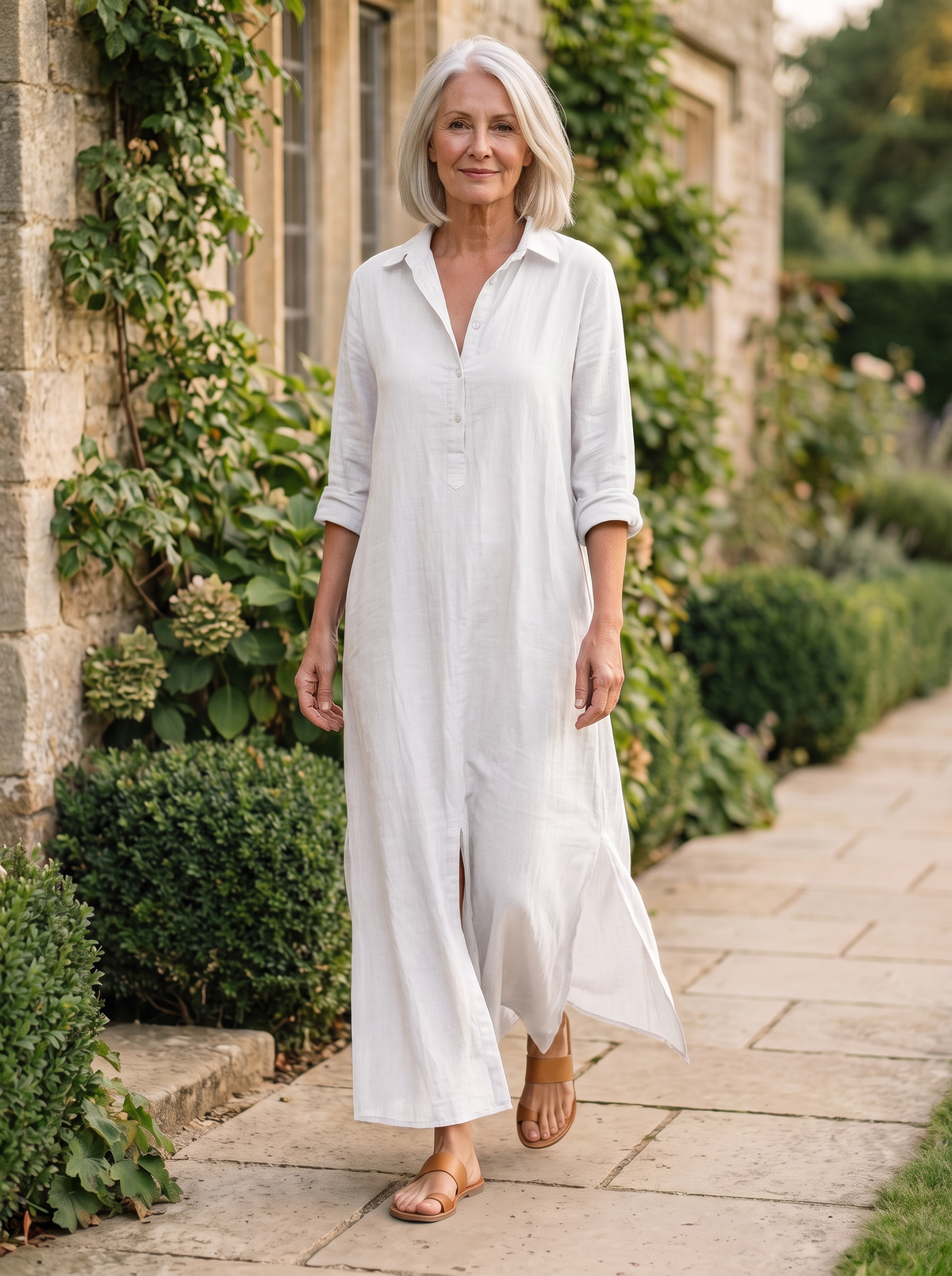 Corinne Maxi Dress in White