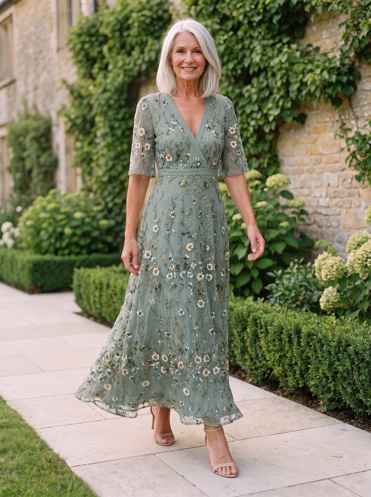 Adele Maxi Dress in Green