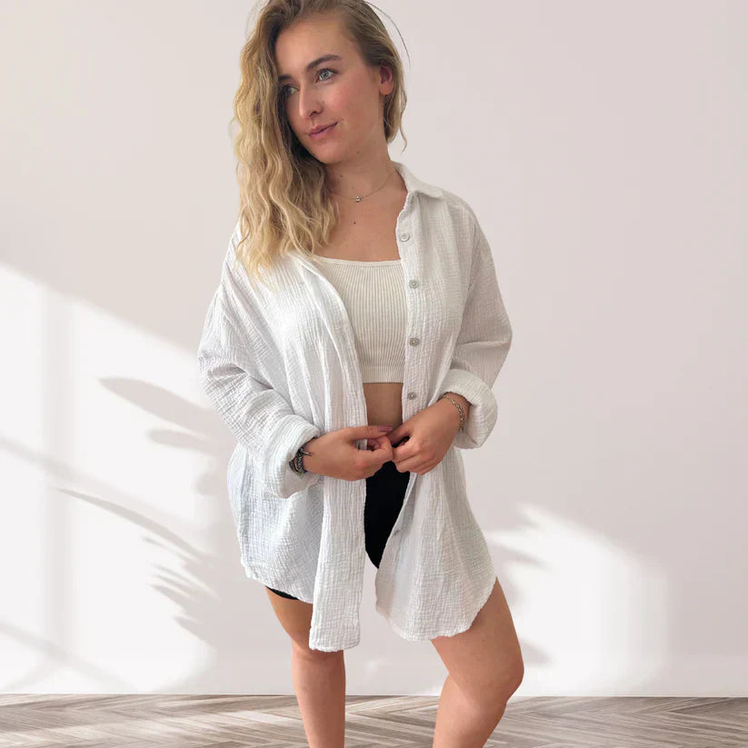 Elody - Oversized Shirt (Plus Size Available)