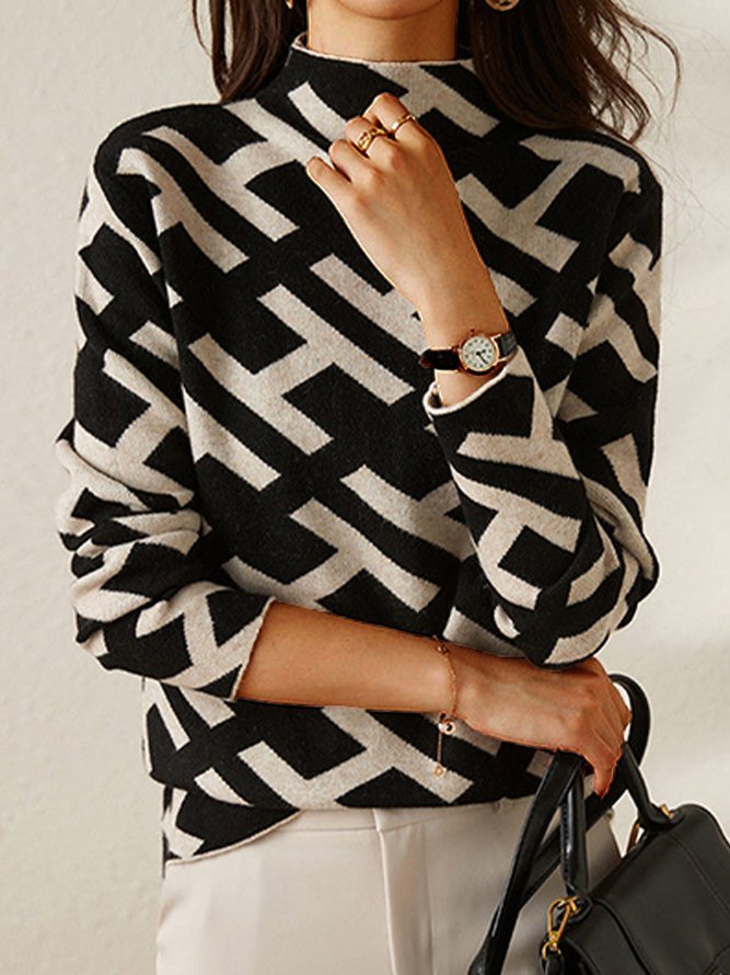 Helena - Elegant Geometric Sweater
