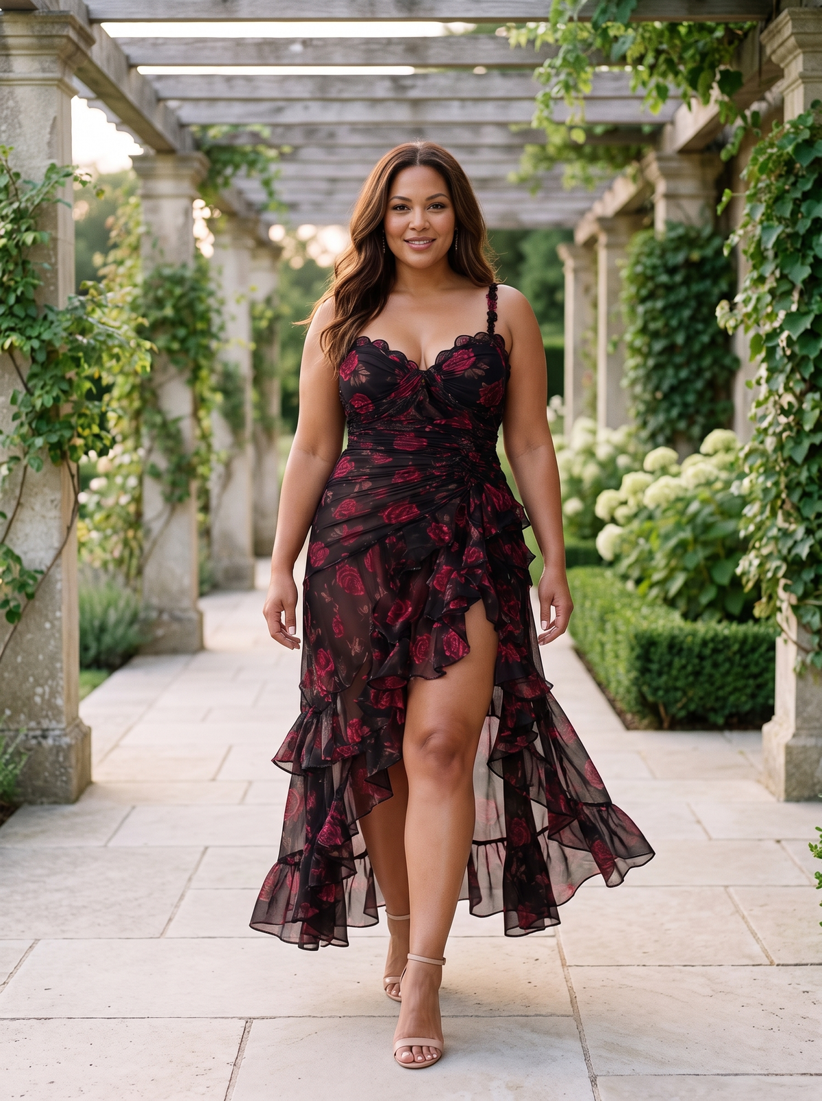 Capucine Midi Dress — garden
