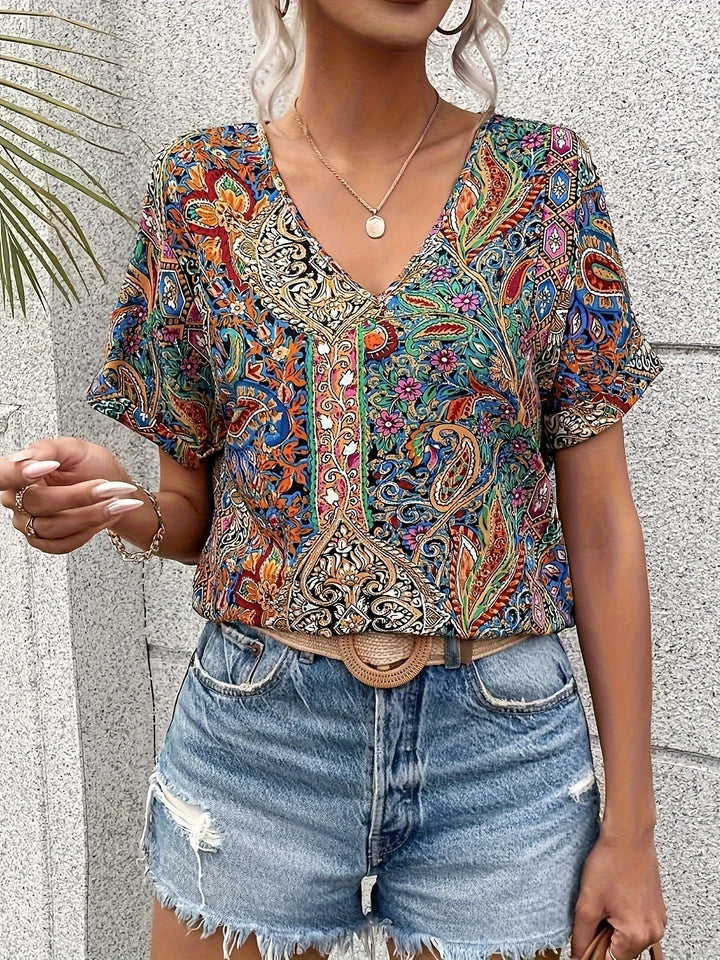 Victoria - Elegant Floral Blouse