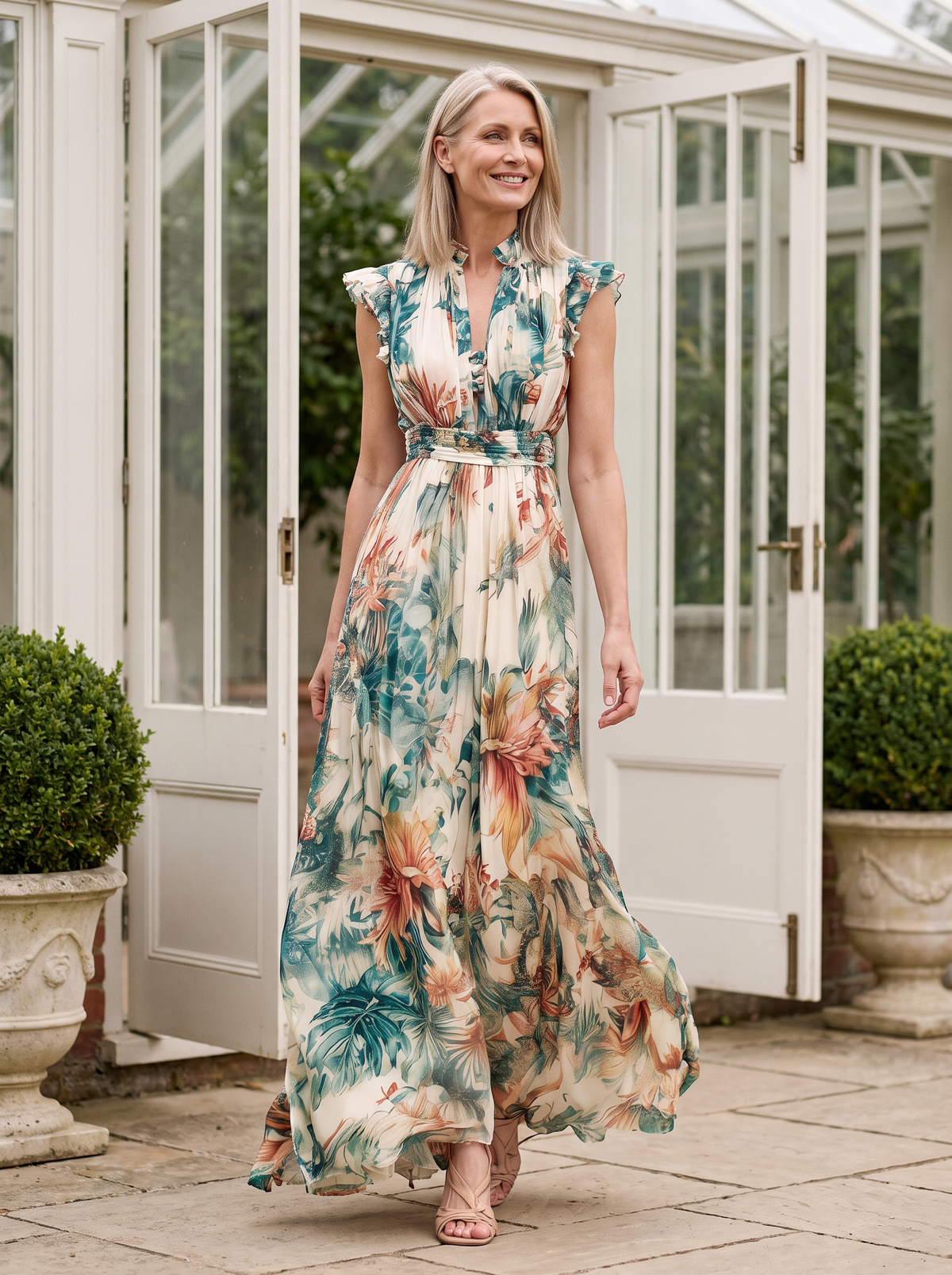 Heloise Maxi Dress — garden