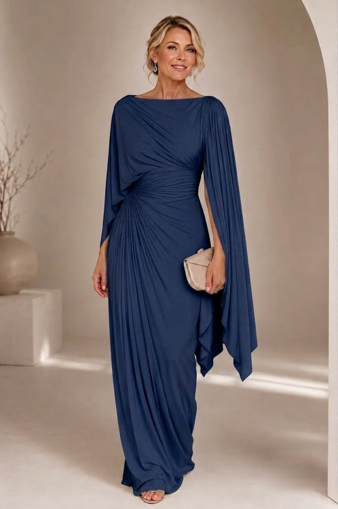 Odile Maxi Dress — navy blue