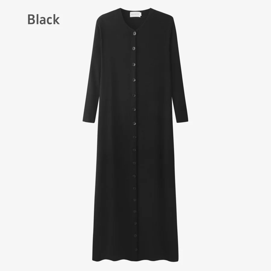 Patricia Maxi Dress in Black, flat lay