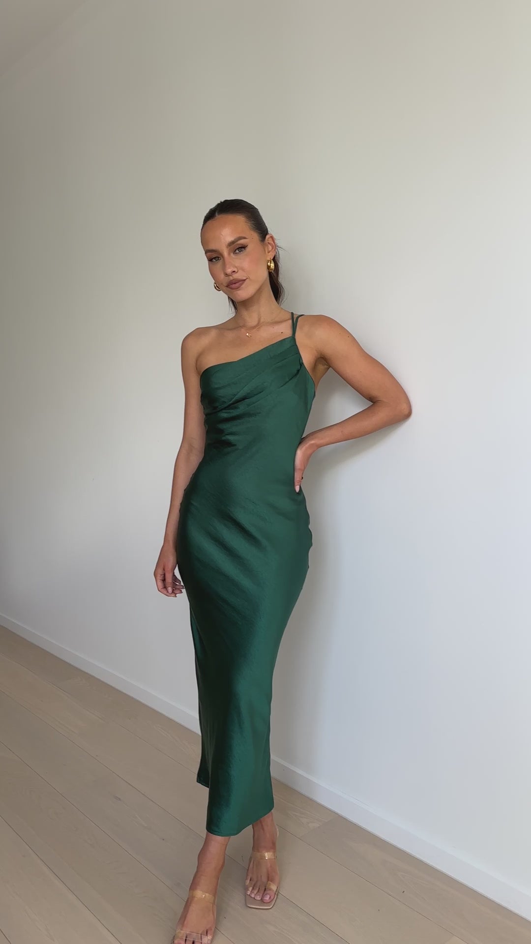 Josephina Midi Dress - Emerald Green