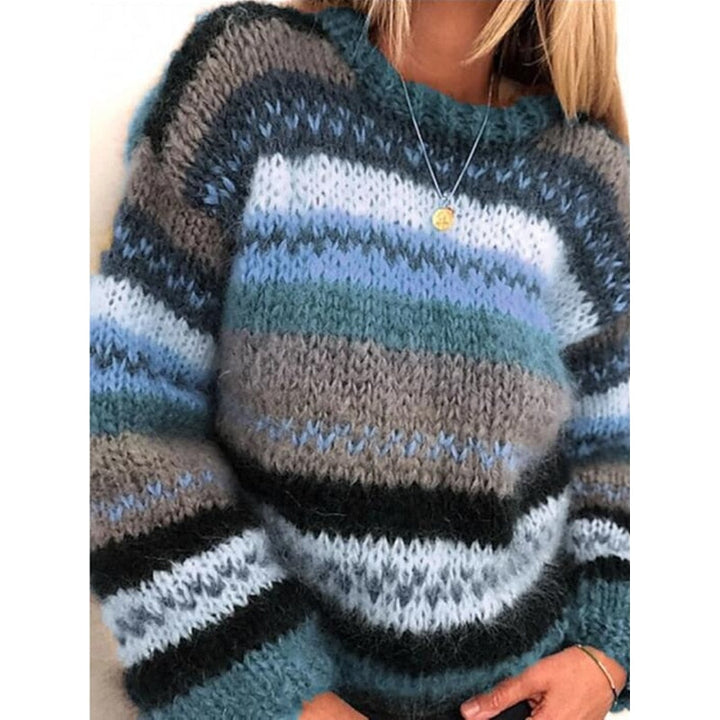 Claire Cozy Striped Knit Sweater