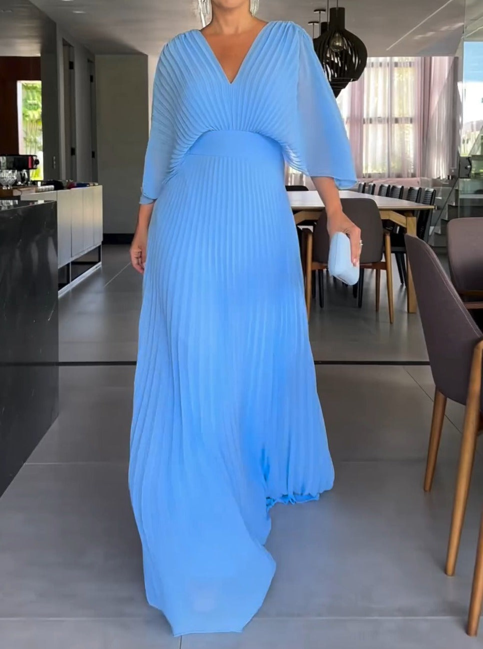Maddy - Pleated Maxi Dress