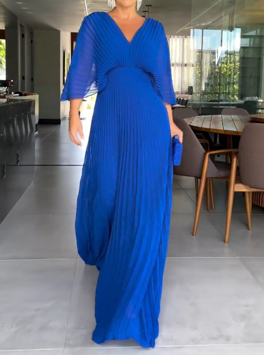 Maddy - Pleated Maxi Dress