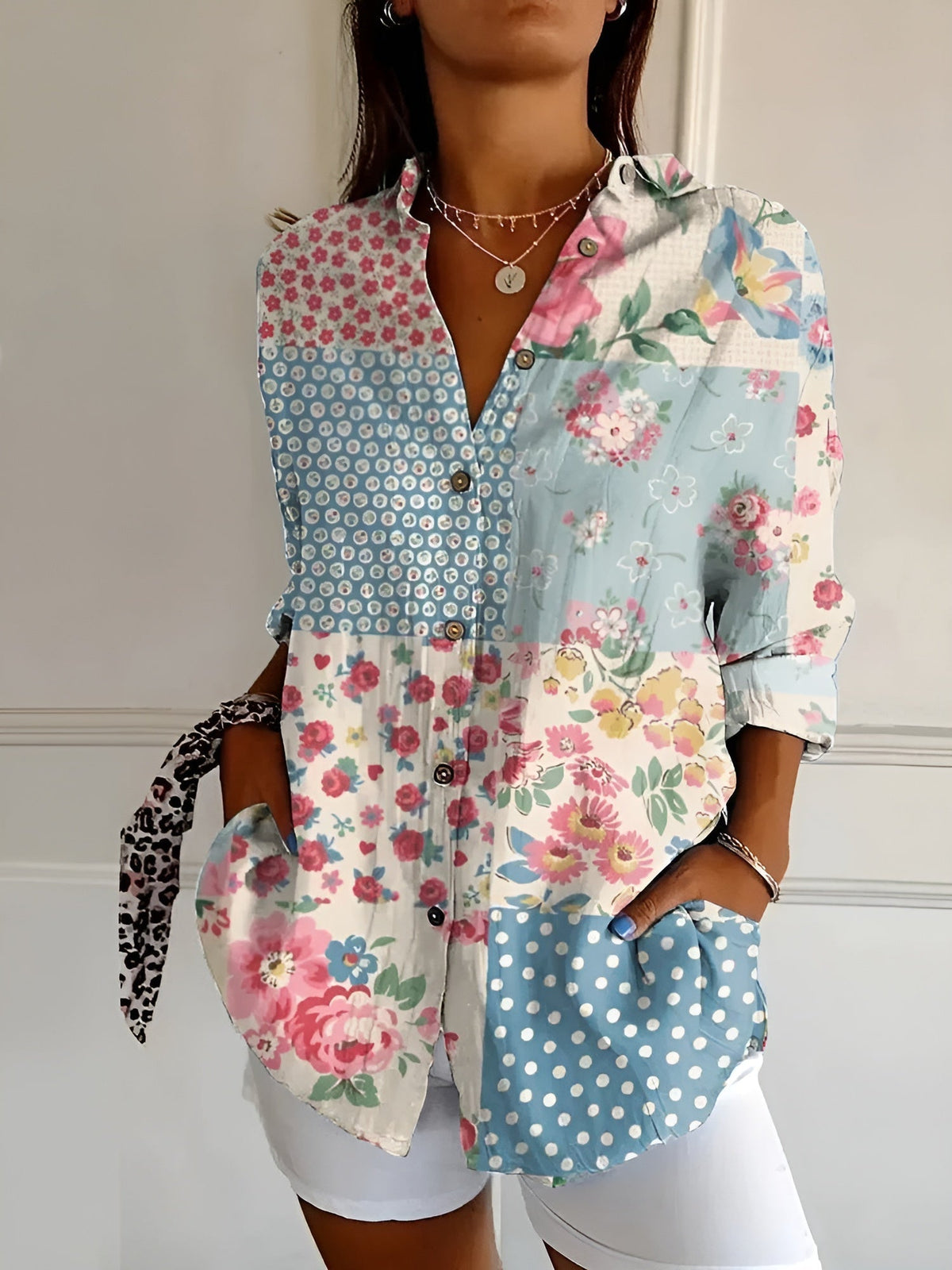 Ivy - Floral Breeze Button-Up Shirt