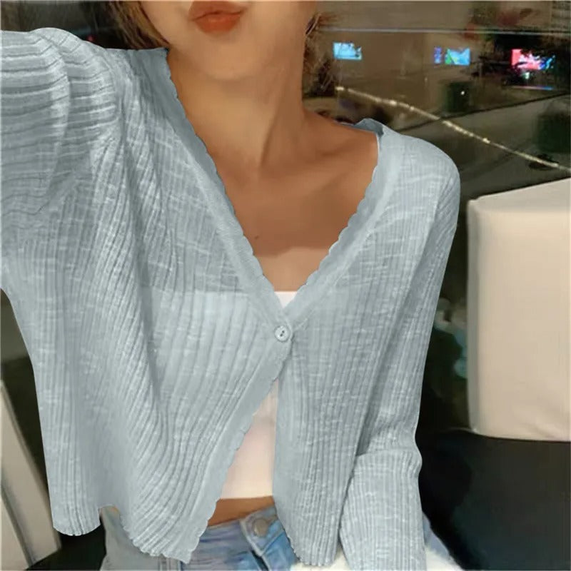 Hannnah -Lightweight Summer Knit Cardigan