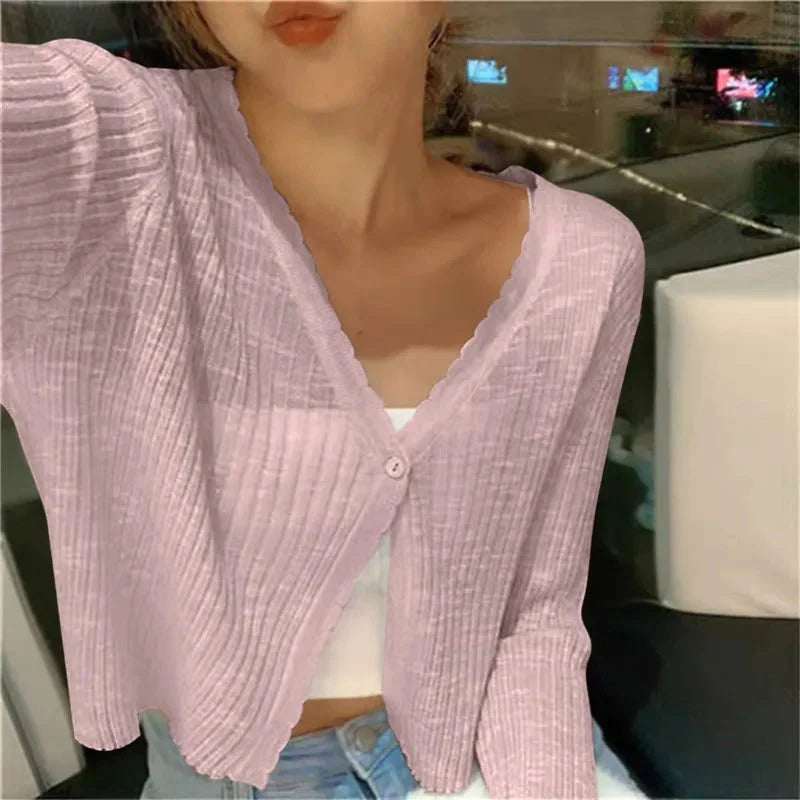 Hannnah -Lightweight Summer Knit Cardigan