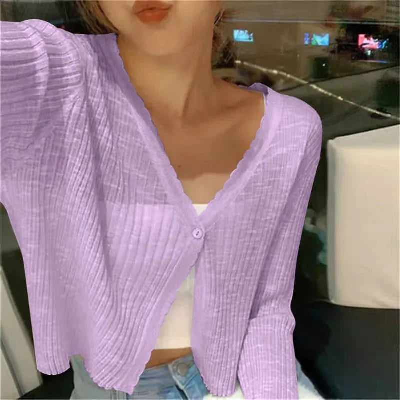 Hannnah -Lightweight Summer Knit Cardigan